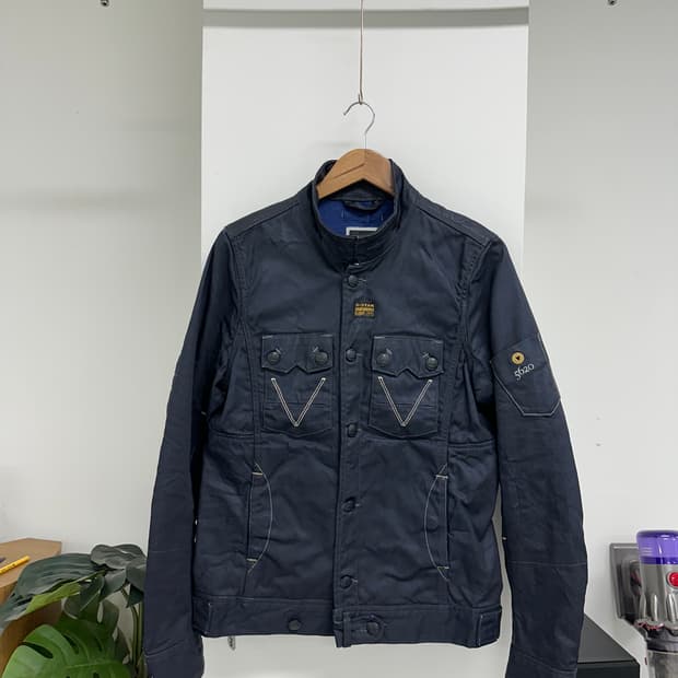G-STAR RAW 지스타 로우 코티드 모터 자켓
