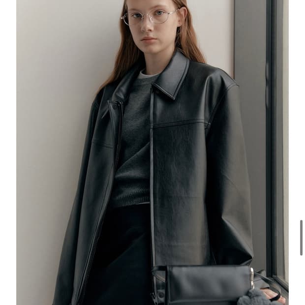 로우클래식 가죽 자켓