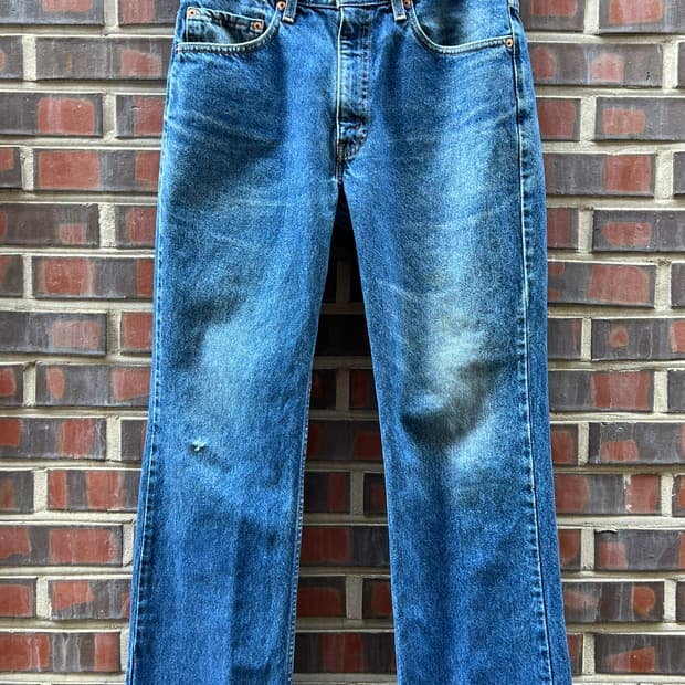 90's [33x30] 리바이스 517 부츠컷 빈티지 데님 팬츠