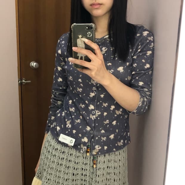 코이세이오 코튼 커들 롱슬리브 네이비