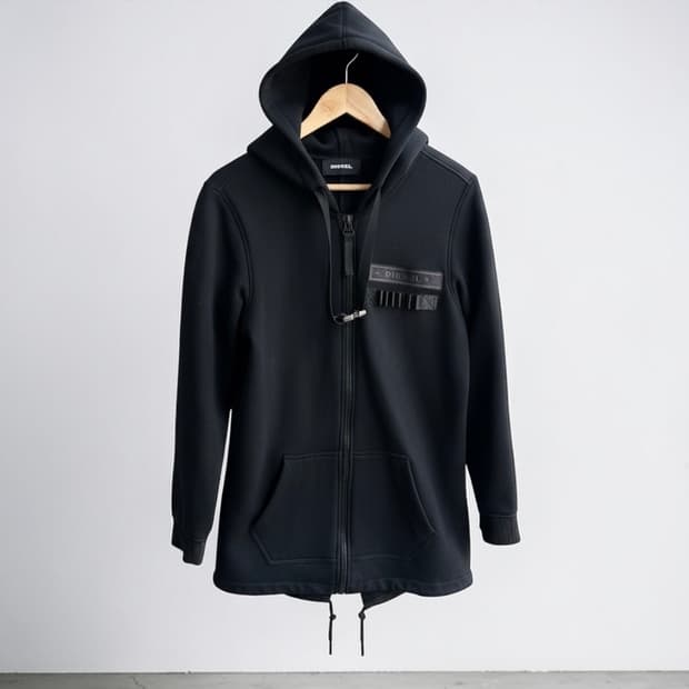 S/ 디젤 멀티버클 프론트로고 기모 후드집업