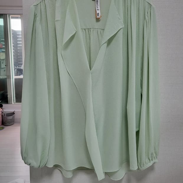 Vince 민트 블라우스 실크100%free