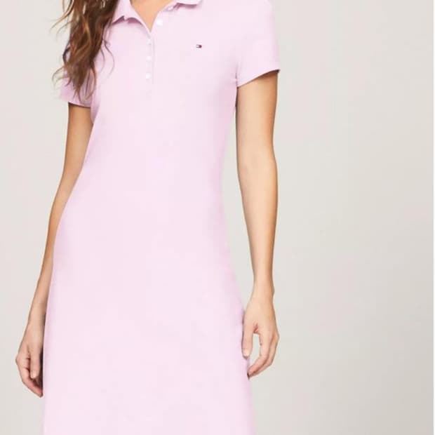 타미힐피거 슬림핏 원피스 핑크