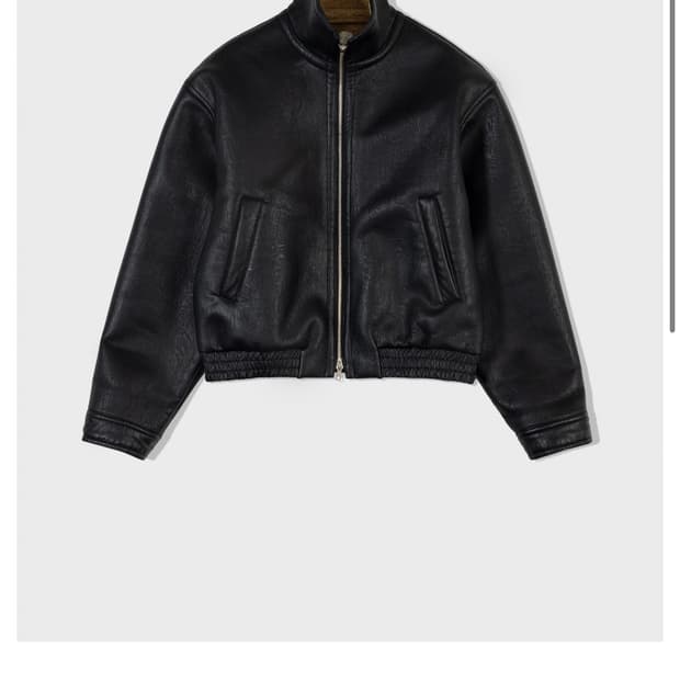 로우클래식 시어링 무스탕 블랙