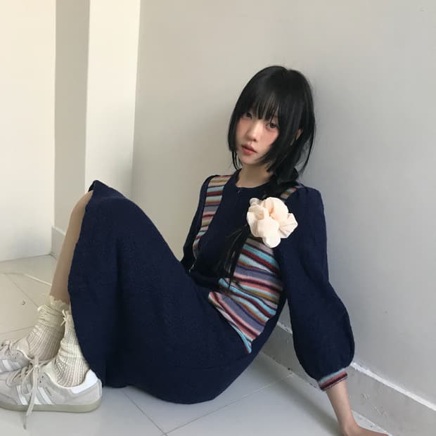 (Vintage)Aoi vintage pocket dress