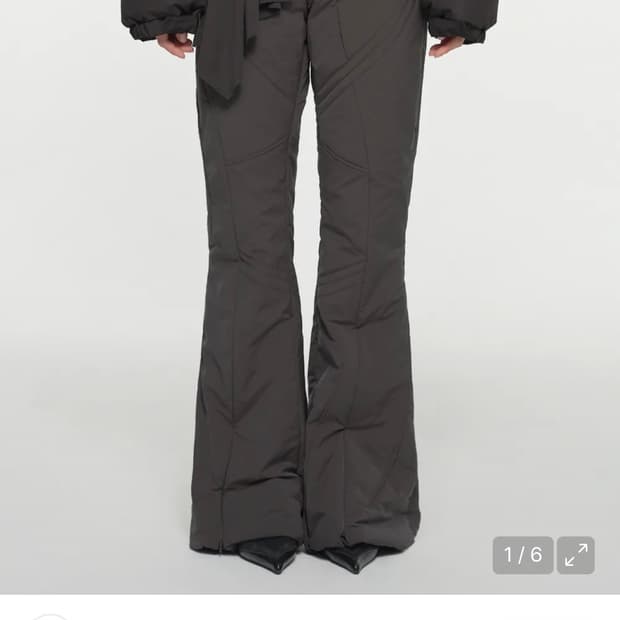 새상품) 나체 패딩 팬츠 (퀼티드 팬츠) 차콜 