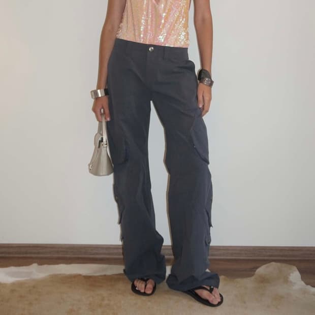 새상품) 스컬프터 워시드 카고 팬츠