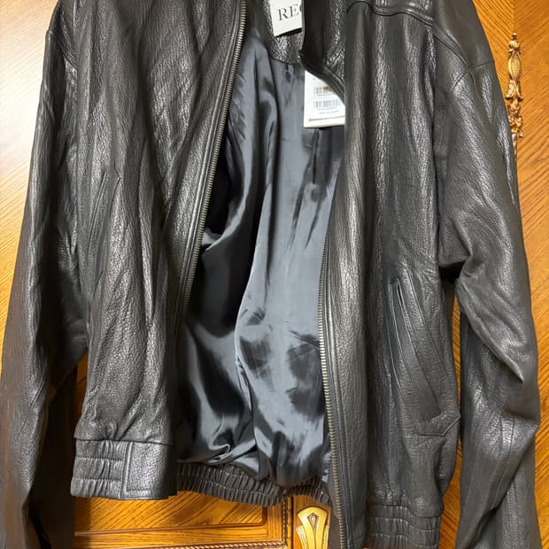 렉토 26ss 하이넥 레더 블랙 XL