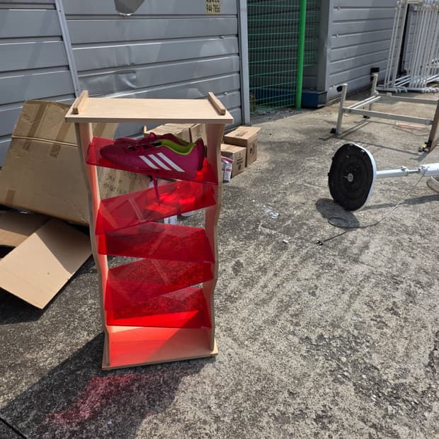 커스텀 원목 슈즈렉 신발장