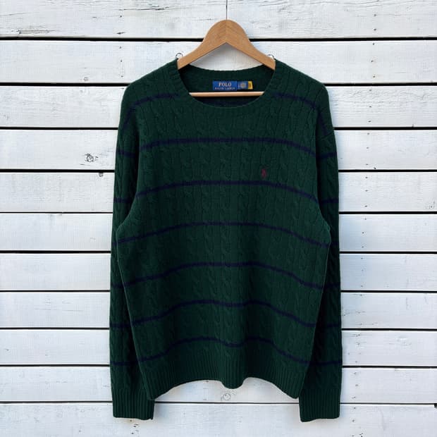 Polo 폴로 스트라이프 울 니트