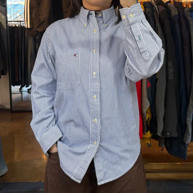 타미힐피거 스트라이프 셔츠