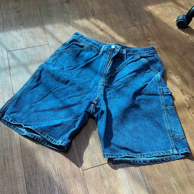 큐티에잇 버뮤다 팬츠 (블루, 블랙)