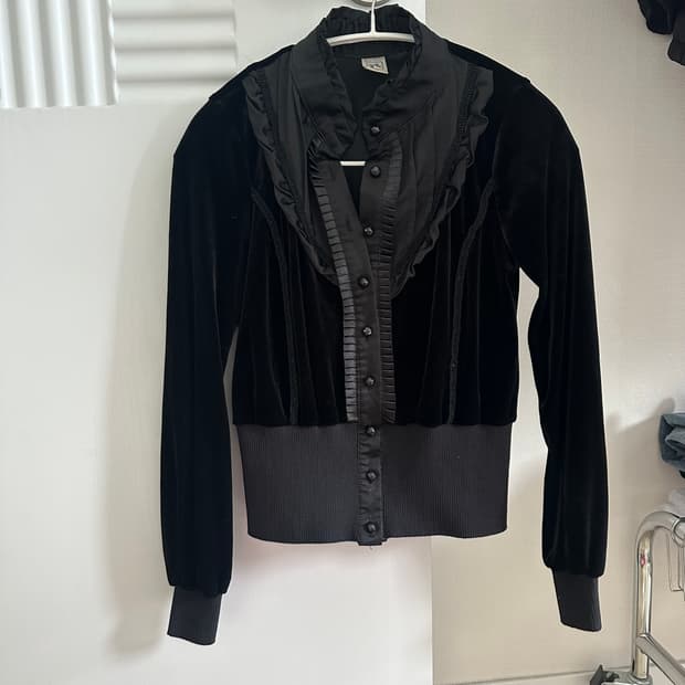 큐빈티지 긱시크 새틴 블라우스 셔츠 레이어드 와이즈걸 shop502