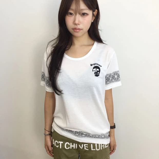 Doublefocus Skull Trim Tee