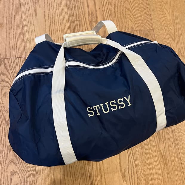 스투시 더플백 네이비 