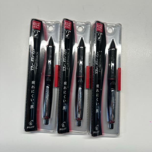파이롯트 닥터 그립 풀 블랙 샤프