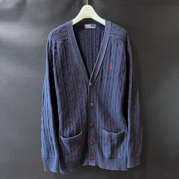 00s 폴로 랄프로렌 코튼 케이블 가디건