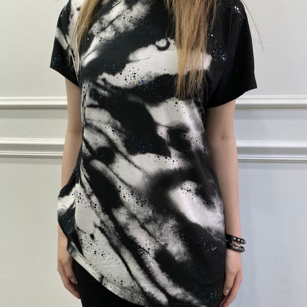 Tie-dye Cubic Loose-Fit Top