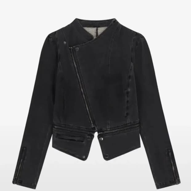 ojos 오호스 스판 데님 자켓 차콜 2사이즈