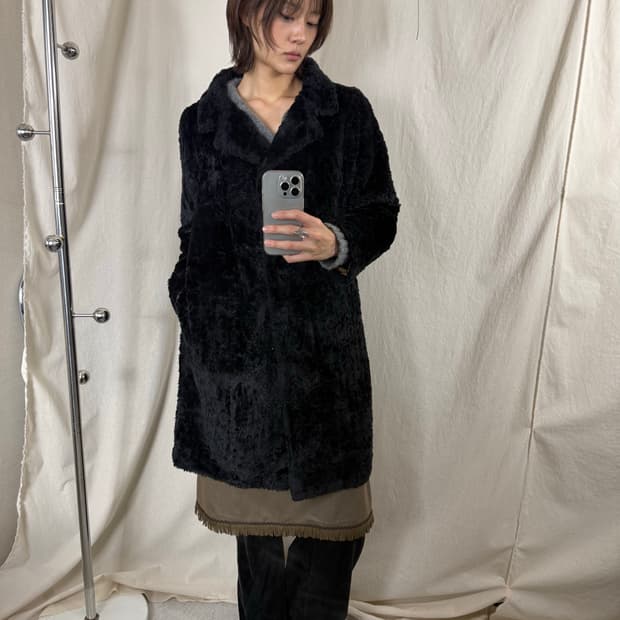 Doclasse 페이크 퍼 롱 코트