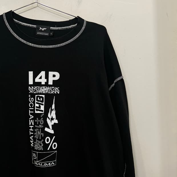 I4P 아이사피 아웃스티치 나염 롱슬리브