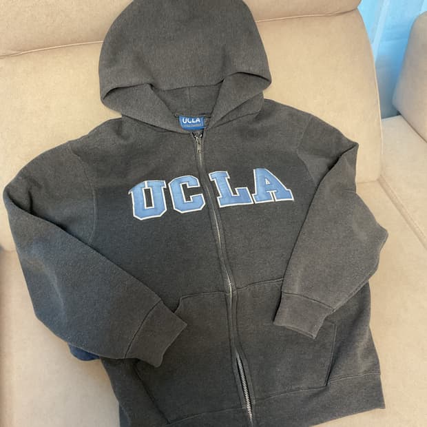 UCLA made in usa zip up hoodie