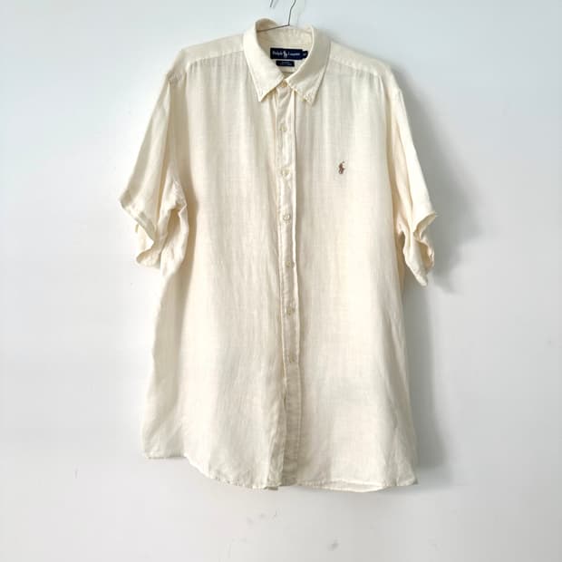 RALPH LAUREN loose classic half shirt 