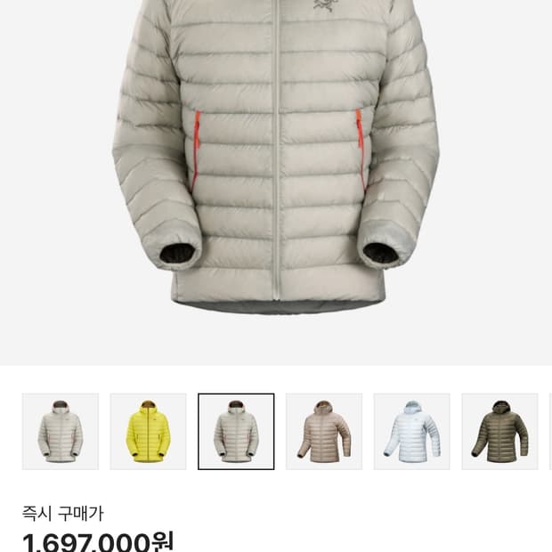 아크테릭스 세륨 후디 m