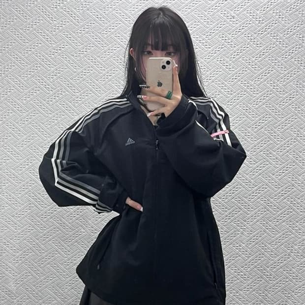 아디다스 레트로 빈티지 트리플 삼선 바람막이 자켓 105 C10180