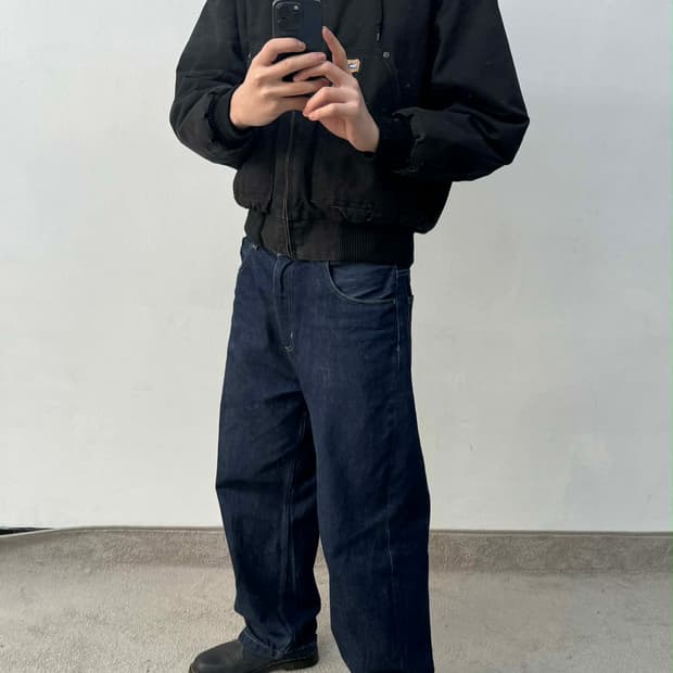 [M] Big Smith duck canvas hooded work ja