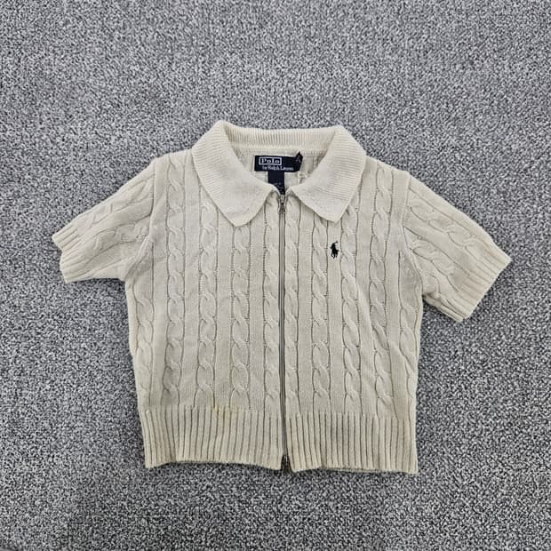 [XL] 폴로 랄프로렌 여성 반팔 케이블 니트 1104JM2