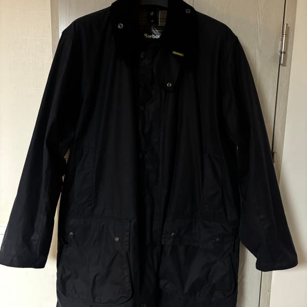 바버 보더 왁스자켓 네이비(40)