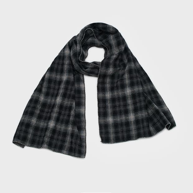 (구매) 벨리에 시티 그리드 머플러-그레이 체크