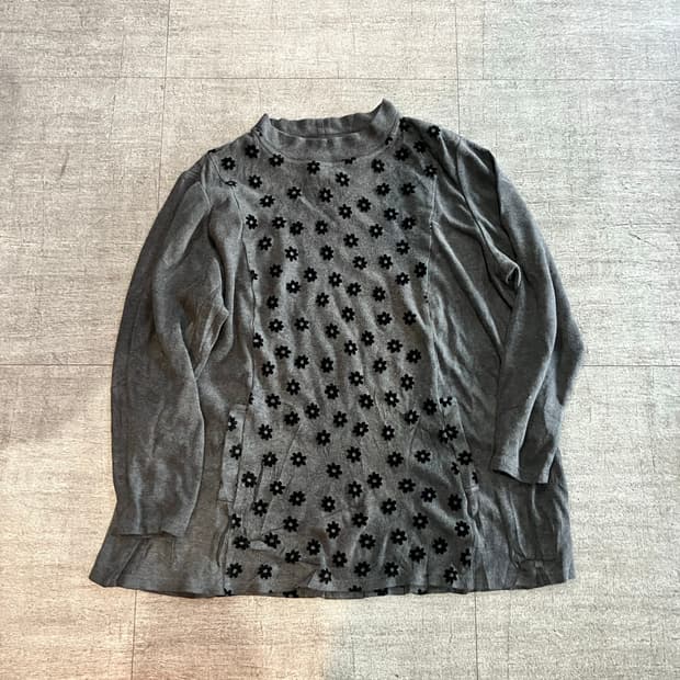 일본빈티지 Fitmemoi 하구미모리걸 아메카지할메카지 플라워 니트스웨터