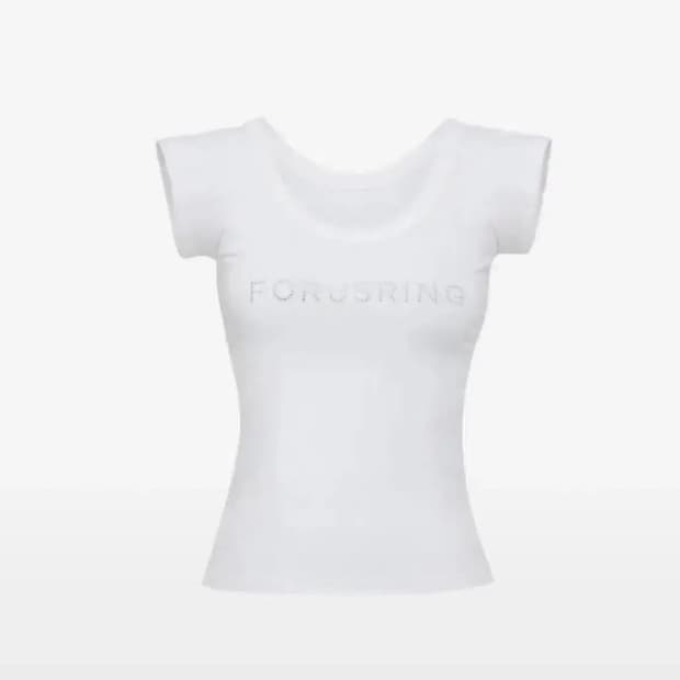 포어링 비쥬얼 로고티 화이트