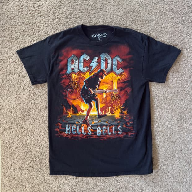 AC/DC 그래픽 밴드티