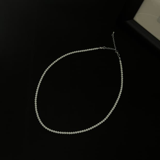 [Handmade] 심플 진주 목걸이