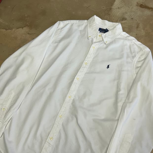 XXL 폴로랄프로렌 커스텀핏 화이트 셔츠