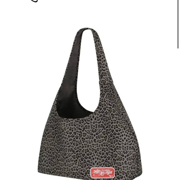 카시코 레오파드 숄더백 블루그레이