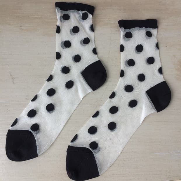 dot pattern socks
