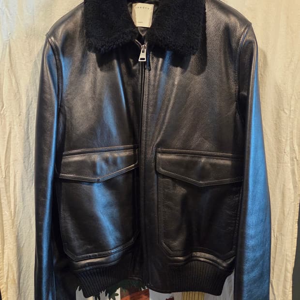 Sandro 남성 블루종(무스탕)