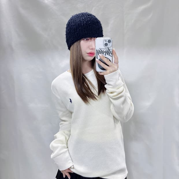 폴로 랄프로렌 화이트포니 니트 슬리브 