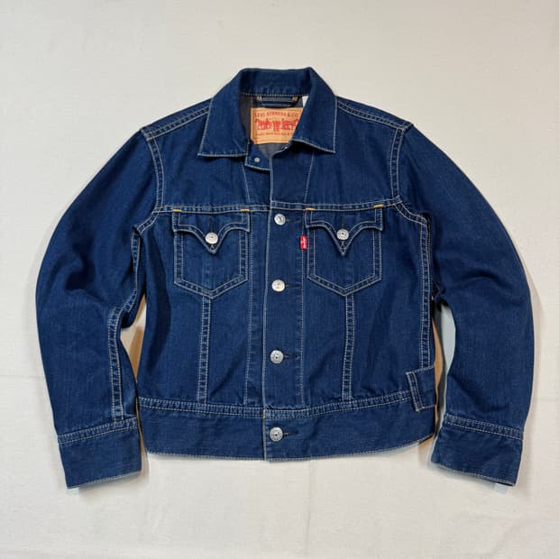 S) 리바이스 아이코닉 데님자켓 TYPE 1 진청 데님 청자켓