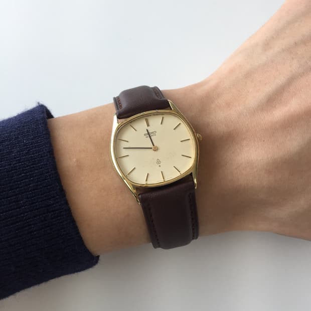 80s seiko chariot octagon gold quartz