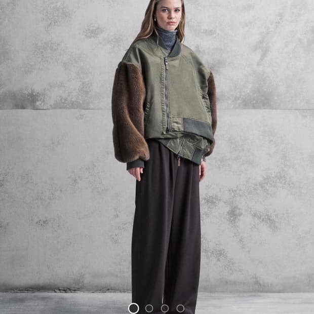 Asos 아소스 퍼 봄버 자켓