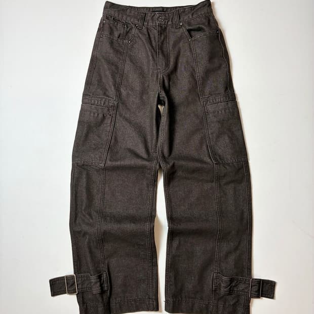 메종미네드 MAISON MINED 와이드 지퍼 데님 팬츠 PN8966