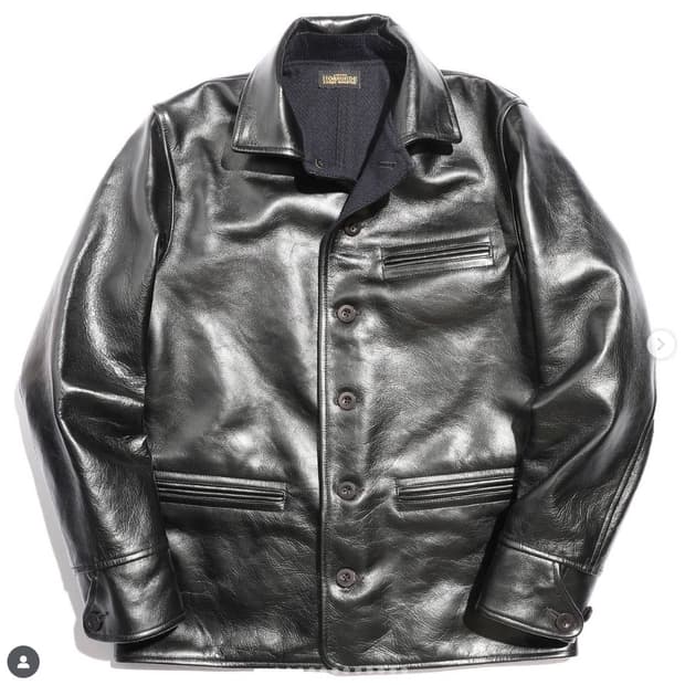 콜림보 Colimbo 레더자켓 스톡맨 차심 말가죽 카코트 42 새상품