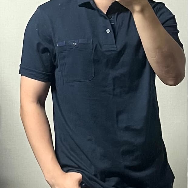 (새상품) 바버 카라 반팔티