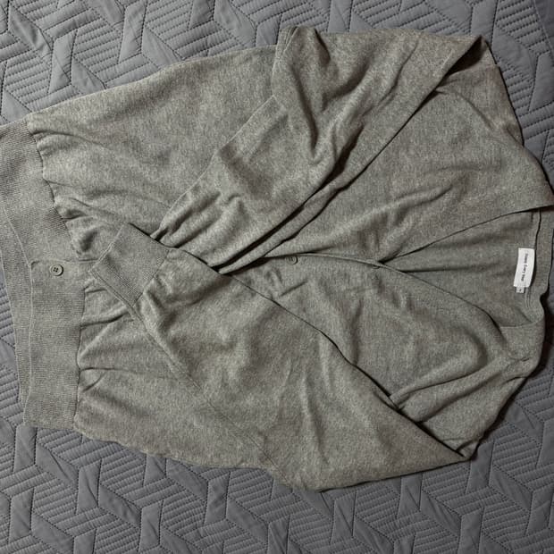 스테디에브리웨어 데일리 코튼 가디건 그레이 멜란지 2