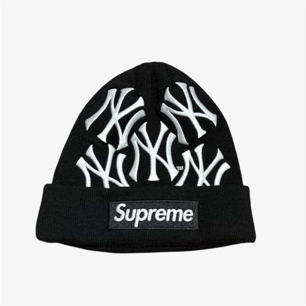 (OS) 슈프림 뉴욕양키스 비니 블랙